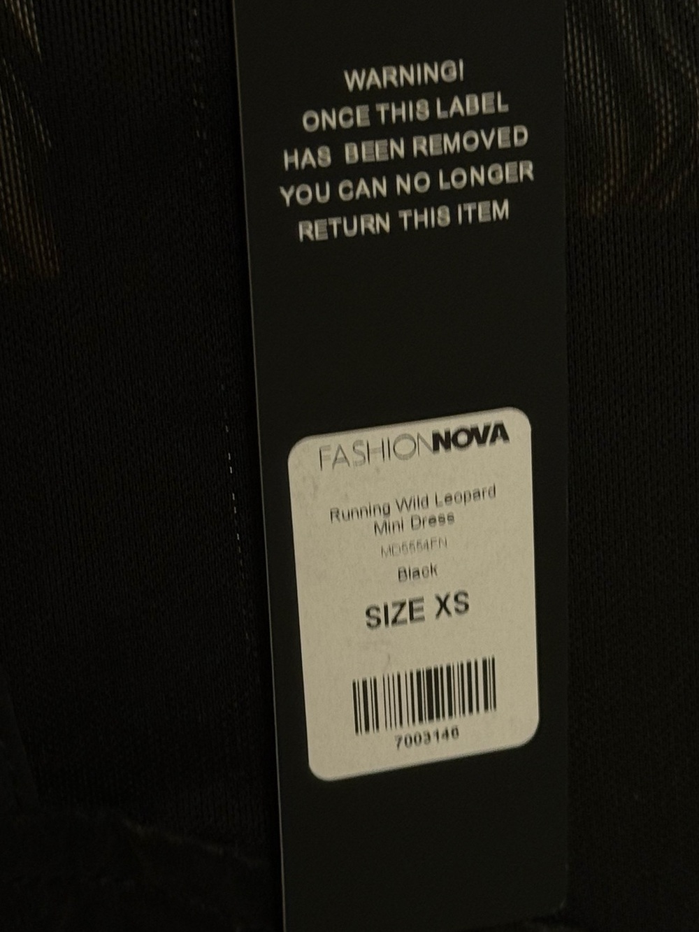 NWT Fashion Nova Black Leopard-Print Bustier Chemise - Picture 5 of 14